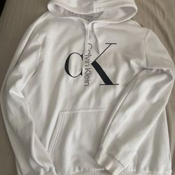Calvin Klein White Hoodie 