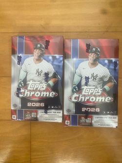 2026 TOPPS MLB CHROME HOBBY BOX