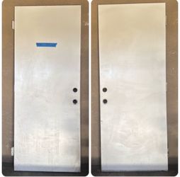 Metal Lefthand  Door 32” by 80”