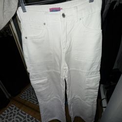 edikted white cargo pants