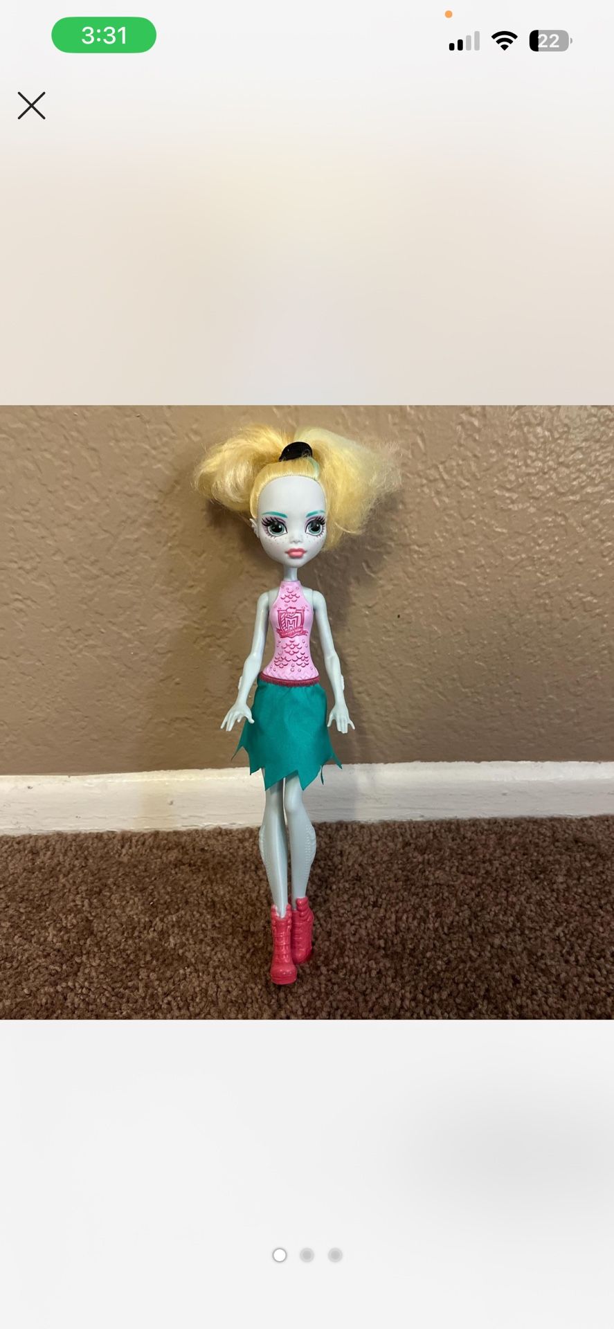 Lagoona blue glam ghoul Monster High doll 