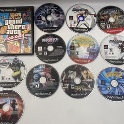 Bundle Lot Of 12 PlayStation 2 Video Games PS2 Grand Theft Auto Vice City 
