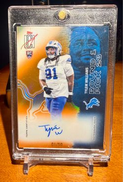 Topps 2025 Signature Class Tyleik Williams #157 Rookie Auto /50 Lions