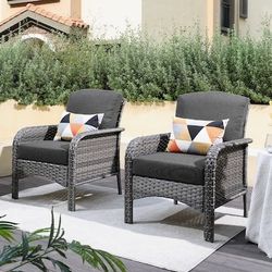 Two luxury patio sitting chairs for $90