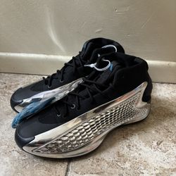 NEW Adidas AE1 Basketball Shoes Chrome Silver Men's Size 9 JI0424 Ant Edwards