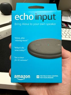 Amazon Echo Input - Brand New, Factory Sealed