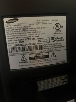 Samsung 40" LCD TV LN40C500