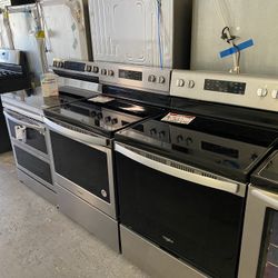 Great Deals On *New Scratch&Dent * Stainless Electric black Glass Top Stoves +15% Off