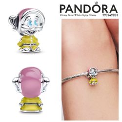 PANDORA Disney Snow White Dopey Charm w/box