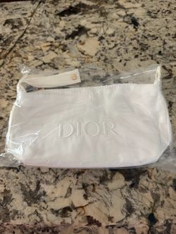 Dior White Cosmetic Pouch