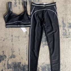 Alo women black set sz S