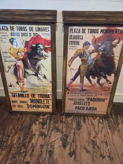 Framed Bullfighter Pictures
