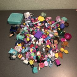 Little Pet Shop Shopkins And Other Brands Lot Of Mini Figures