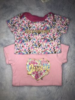 Juicy couture onesies ! 3-6 months