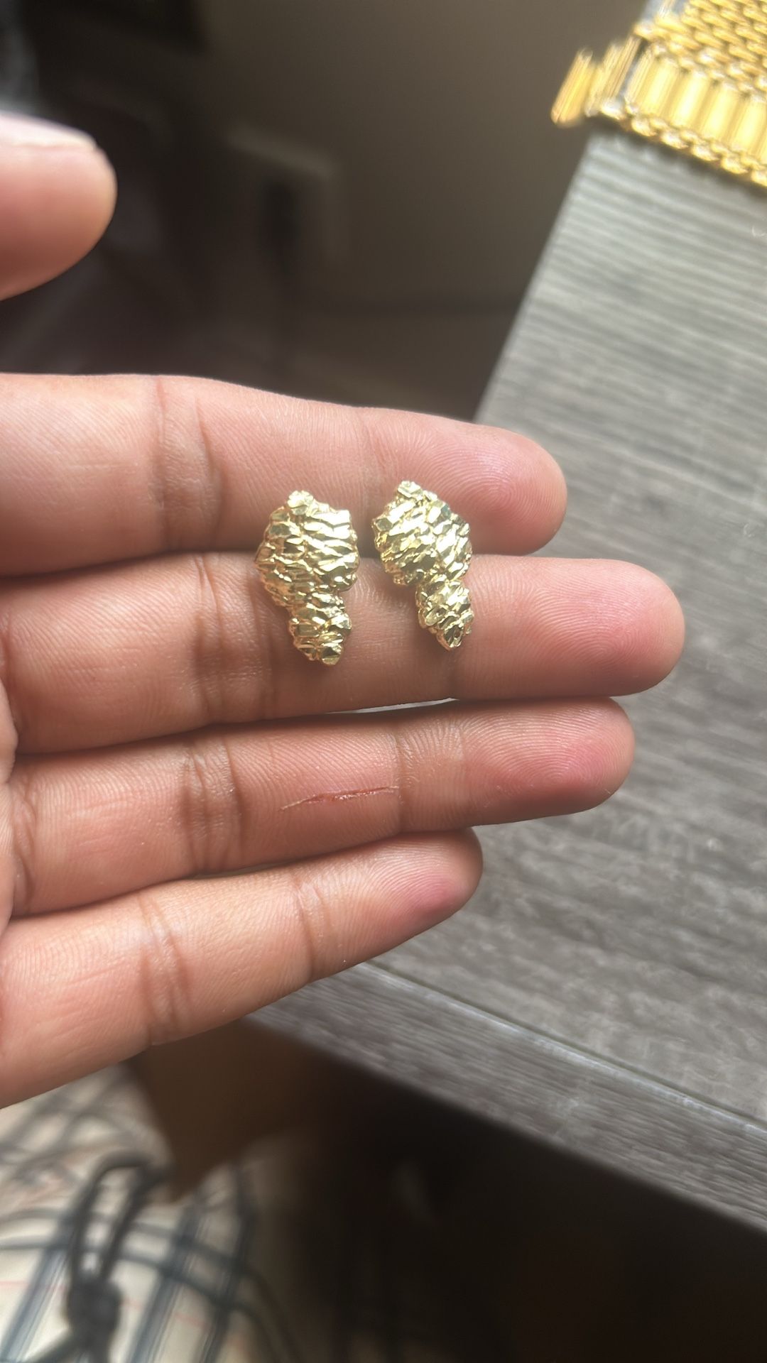 Men’s Nugget Earring