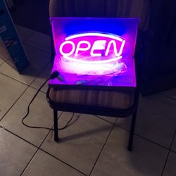 NEW.  OPEN   SIGN FOR STORE WINDOW