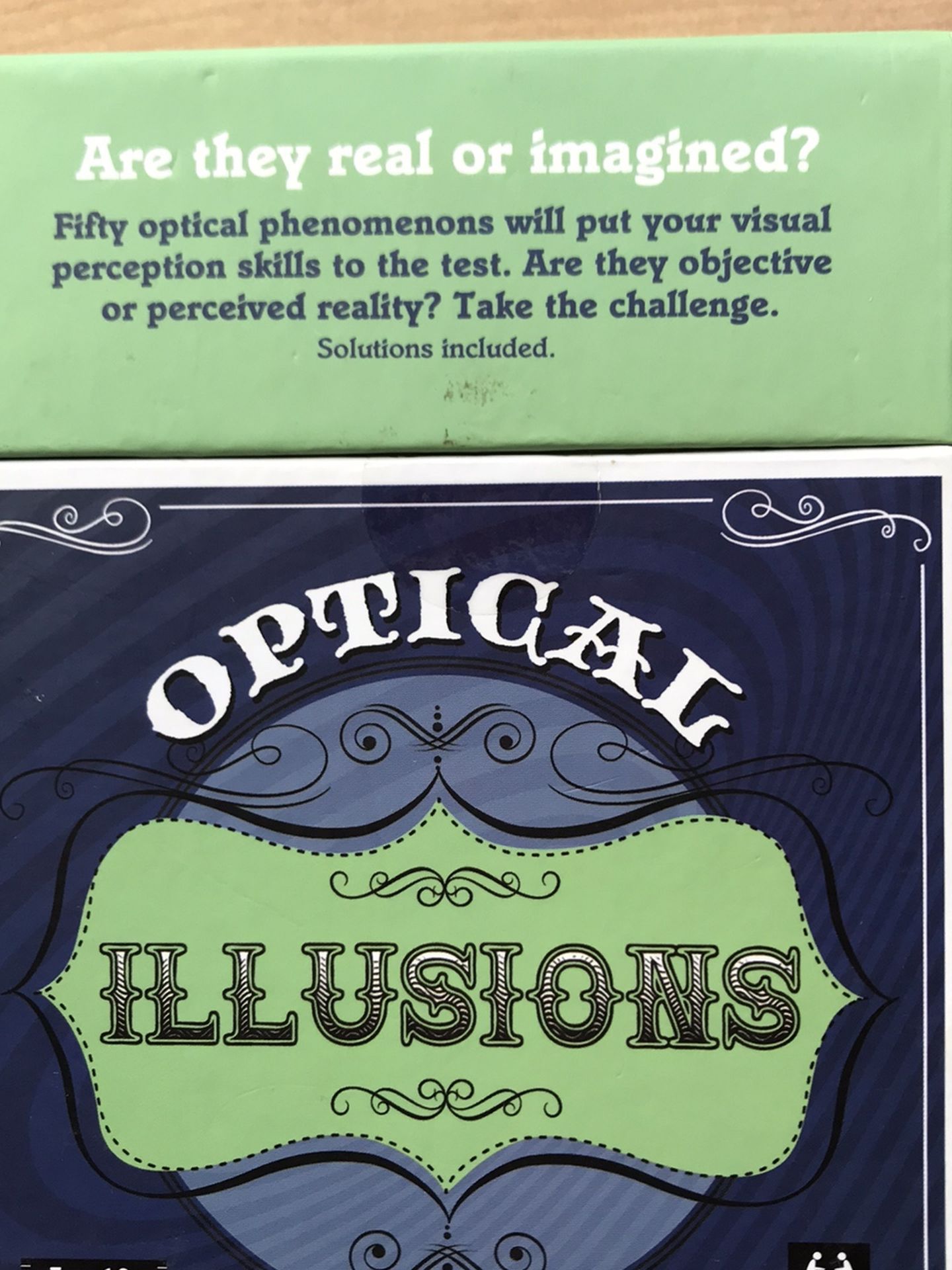 Optical illusions English/French flash cards