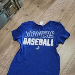 Dodgers Baseball T-Shirt PINK by Victoria’s Secret 5th & Ocean size Medium Women's 