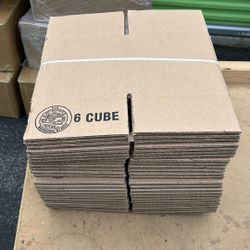 6x6x6 Corrugated Boxes X25 