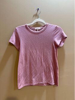 Rag & Bone Pink Crew Neck T-Shirt