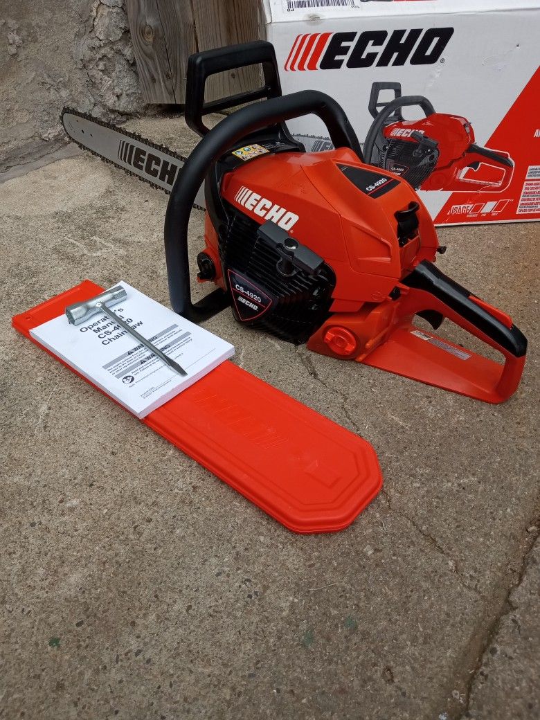 Like-New Echo CS-4920 20" Inch 50.1cc 2-Stroke Gas Rear Handle Chainsaw