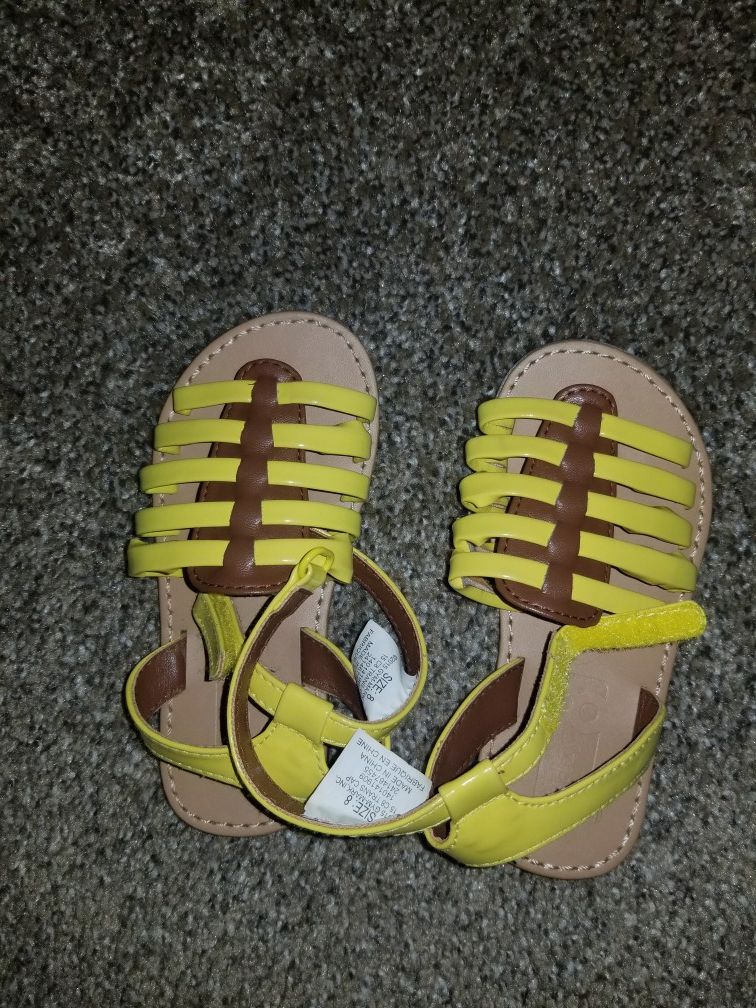 Girls sandals size 8