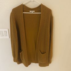 Madewell Mustard Yellow Cardigan 