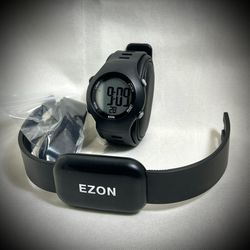 EZON T037 Heart Rate Monitor Fitness Watch | Complete Set | Perfect Condition