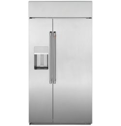 Cafe 48 Inch Wide 28.7 Cu. Ft.Full Size Refrigerator with AutoFill Water Dispenser Model:CSB48YP2NS1