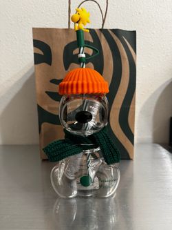 Starbucks x Peanuts Snoopy Glass Bottle