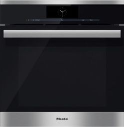 Miele PureLine 24" Stainless Steel Single Steam Electric Wall Oven New
