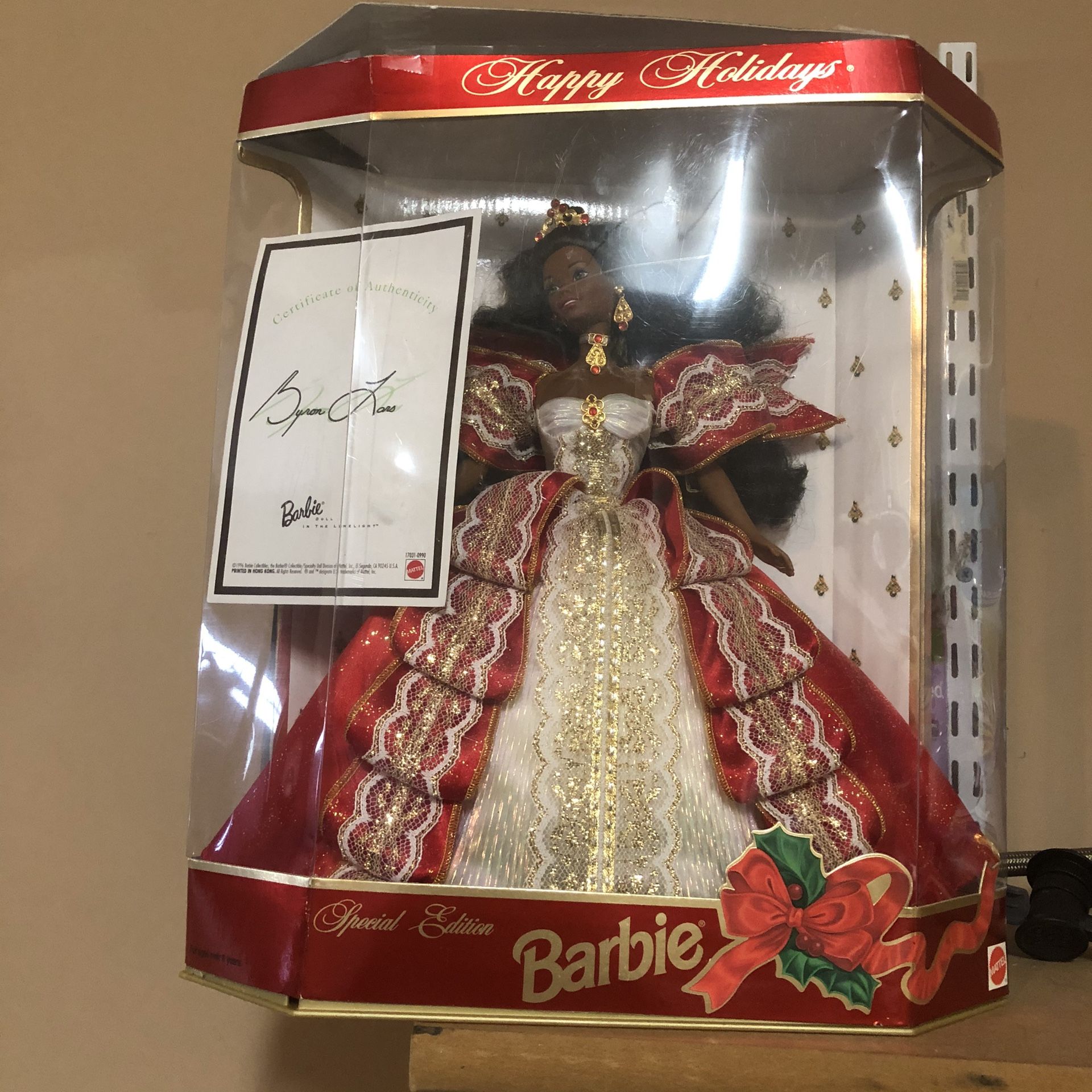 Byron Lars special edition Happy Holidays Barbie