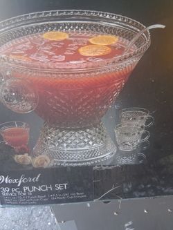 39 pc punch bowl set. Free