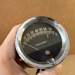 Vintage 8K Tachometer w/ Wiring - MADE IN USA