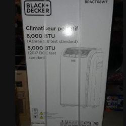 Black + Decker 8000 BTU Portable Air Conditioner with Remote Control BRAND NEW