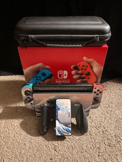 Nintendo Switch with carrying case
