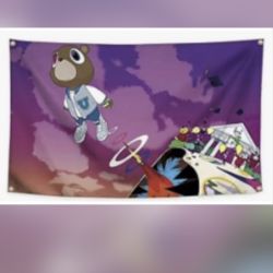 (KANYE GRADUATION) FLAG/ BANNER [3FT X 5FT]