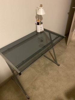 Glass Top Study Desk/Computer Desk