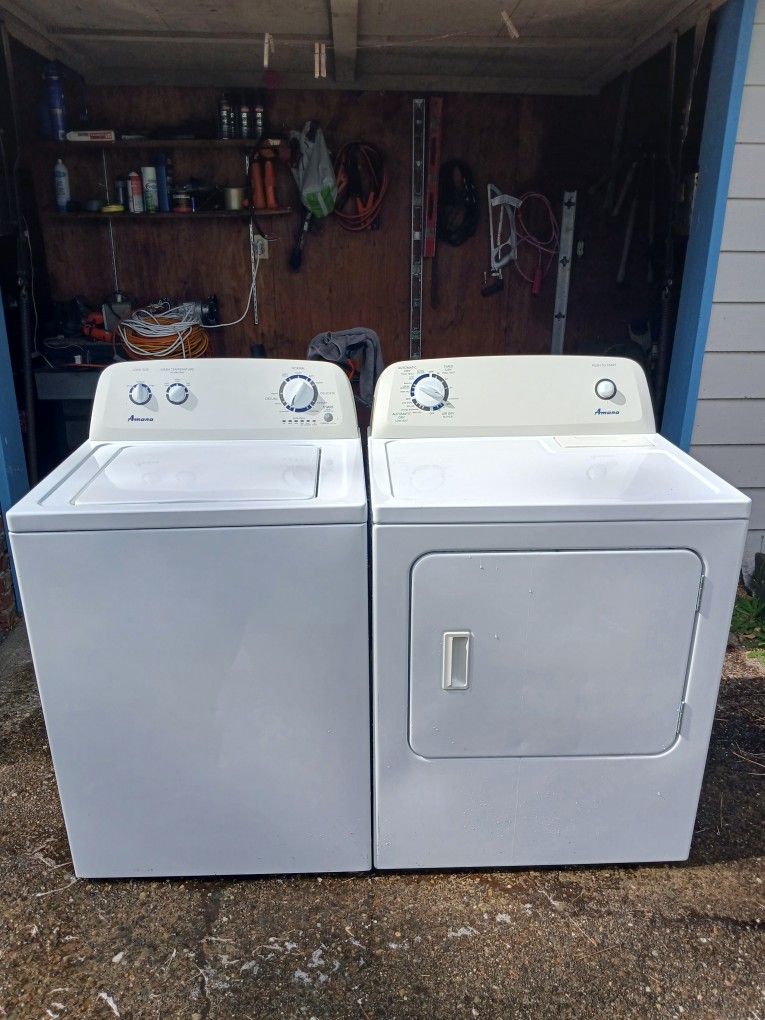 AMANA WASHER AND DRYER DELIVERY AVAILABLE 90-DAY WRITTEN WARRANTY