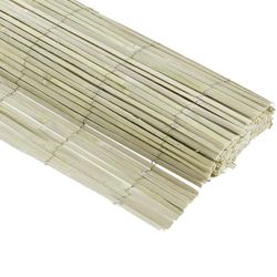 5.5 ft. x 15ft. Bamboo Slat Garden Fence Natural Brand new E476