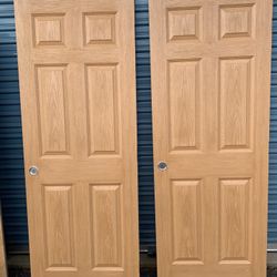 Interior 6-Panel Doors (Set of 2) – 30x80