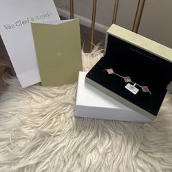Pink And Gold VanCleef Bracelet 