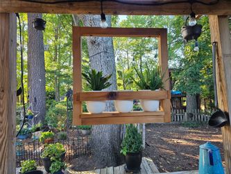 Wooden Hanging Planter