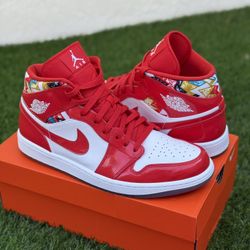 Nike Air Jordan 1 Mid SE Barcelona Sweater Size 12