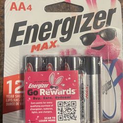 (8) Packs Of 4 Energizer AA Batteries 32 Total Batteries Sealed Packs 