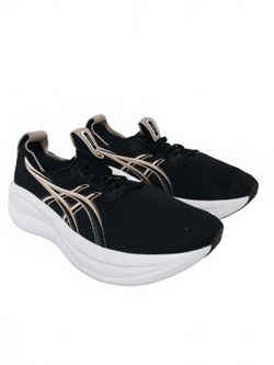 Asics Mens Gel-Nimbus 26 Wide 1011B795 Black Gold Size 9.5 2E Running Shoes
