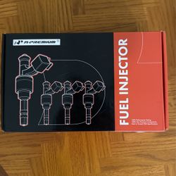 4 Pcs Black Fuel Injectors for 2013 Audi A4 Quattro 2.0L l4