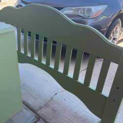 Queen Headboard and stand for $25