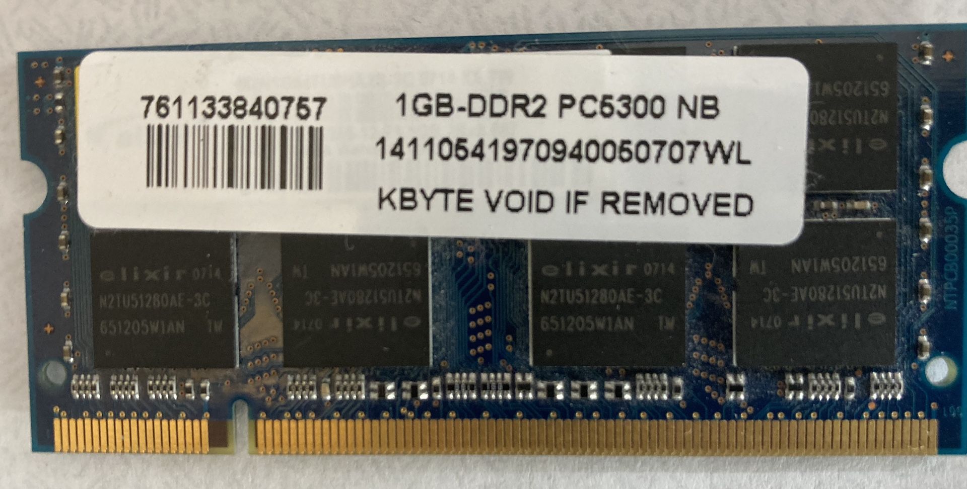 Memory Chips for Notebook Computers