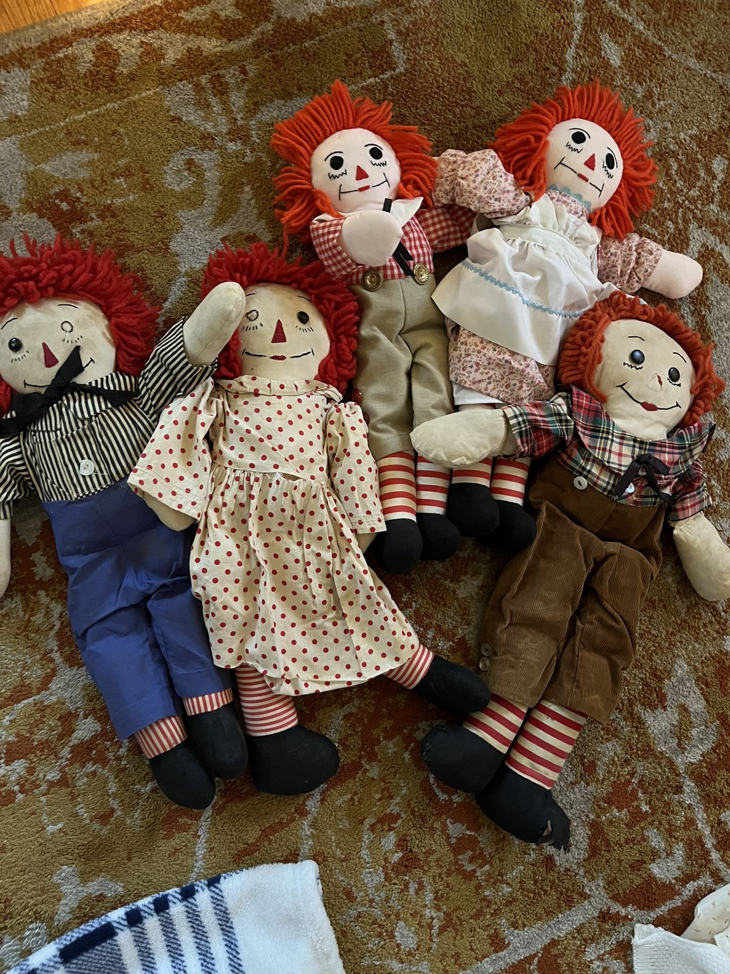 Vintage Raggedy Ann & Andy Dolls